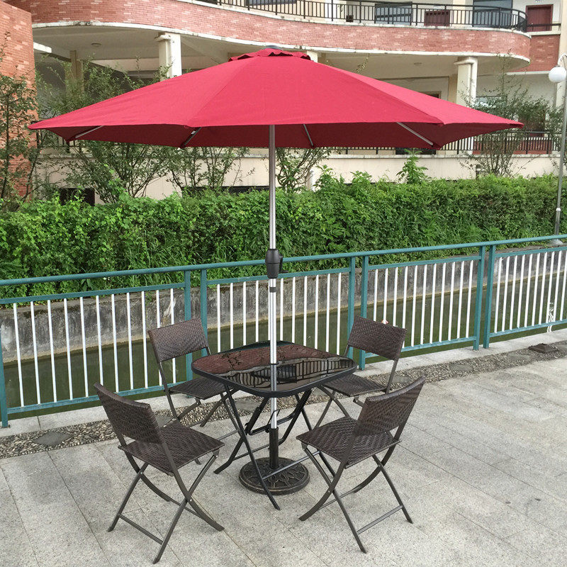 Outdoor Furniture Balcony - Folding Outdoor Garden Set Rattan Chair