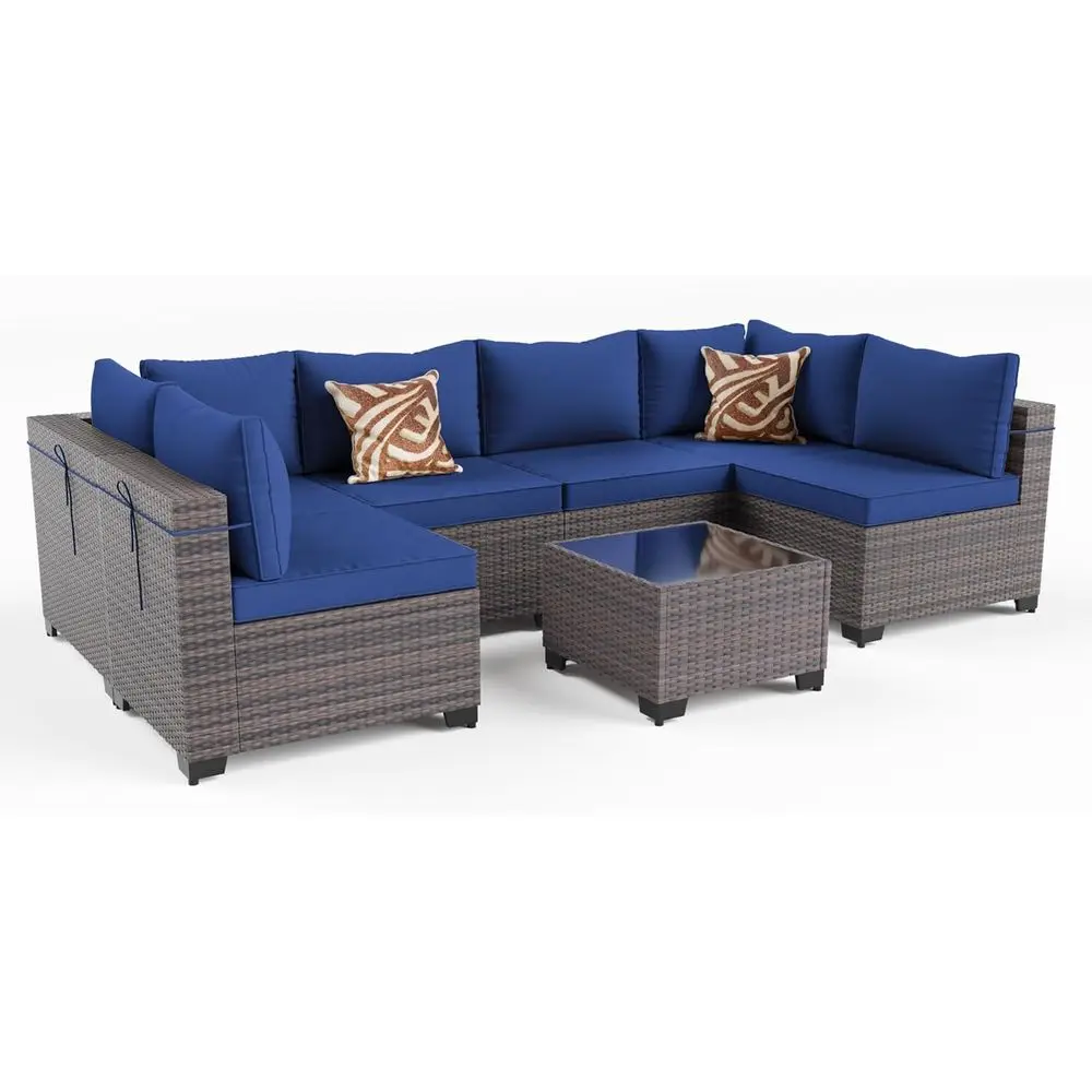 7-Piece Outdoor Patio Furnitur - Outdoor Furniture Balcony recension och pris