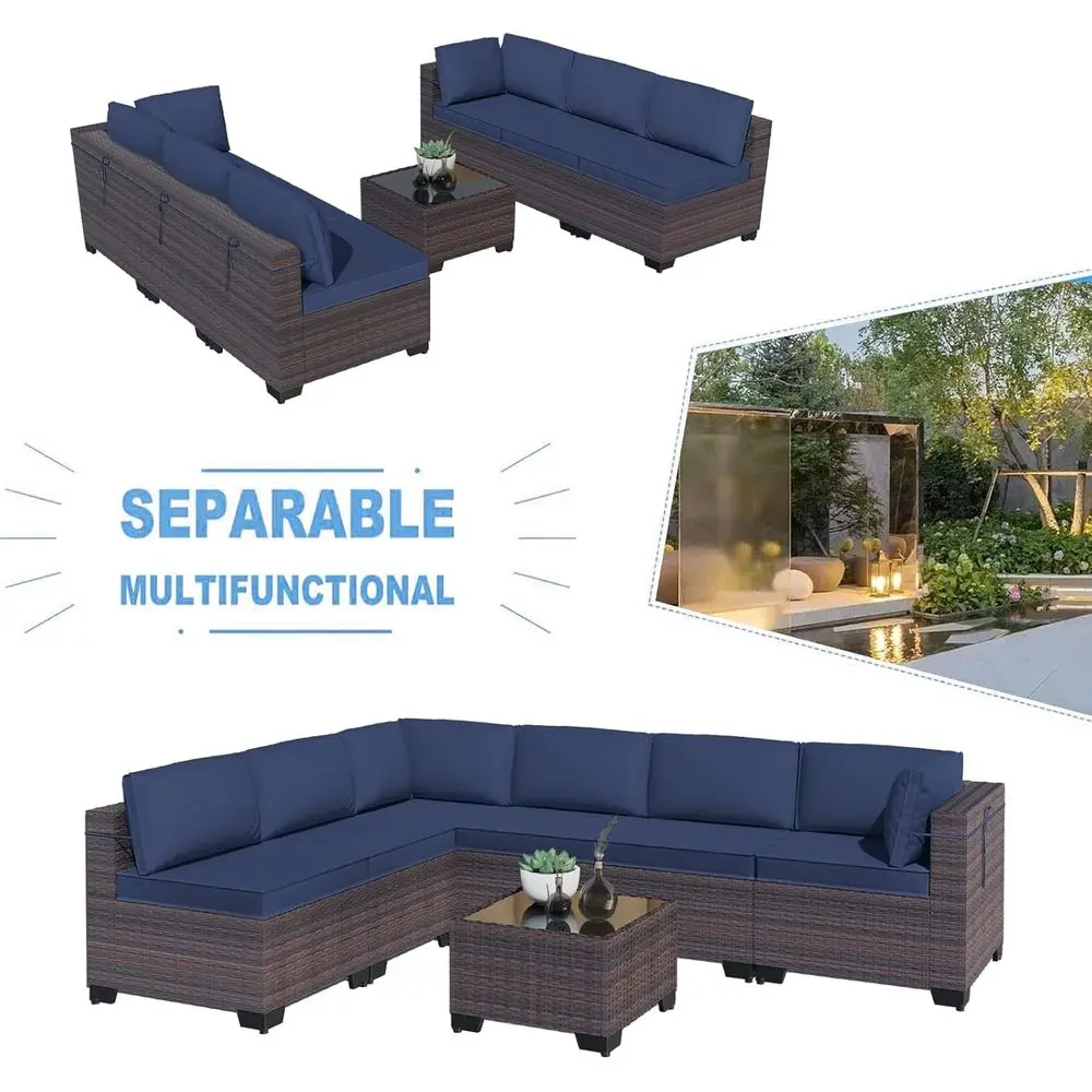 7-Piece Outdoor Patio Furnitur - Outdoor Furniture Balcony recension och pris