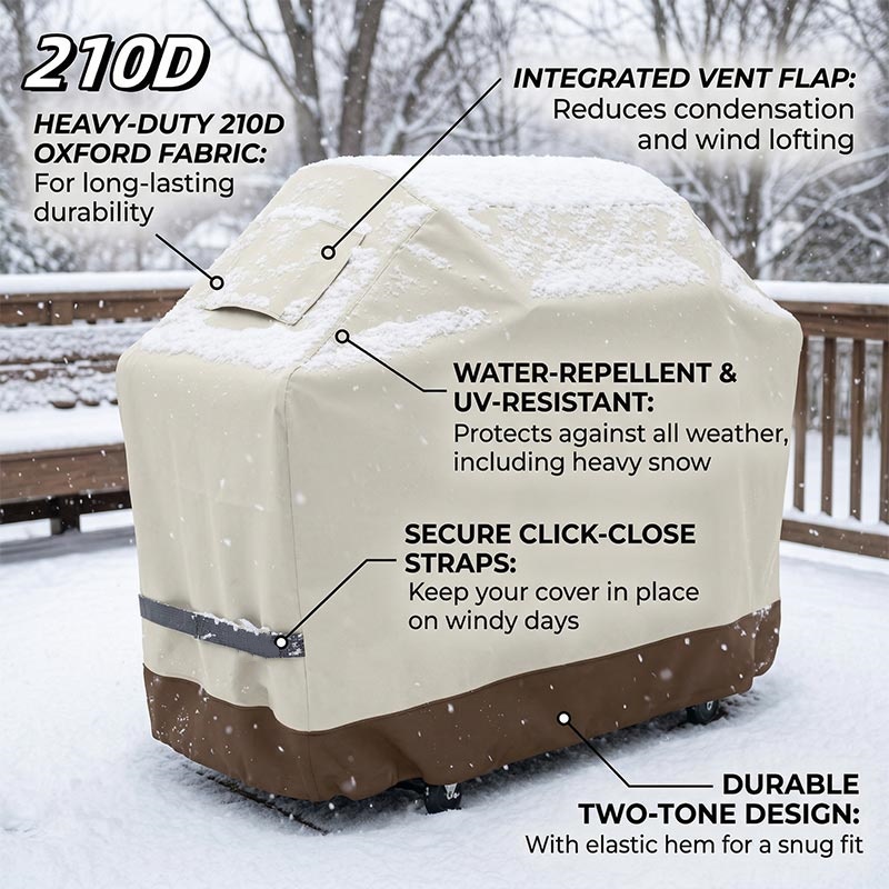210D BBQ Beige Barbecue Grill  - Outdoor Furniture Varnish recension och pris