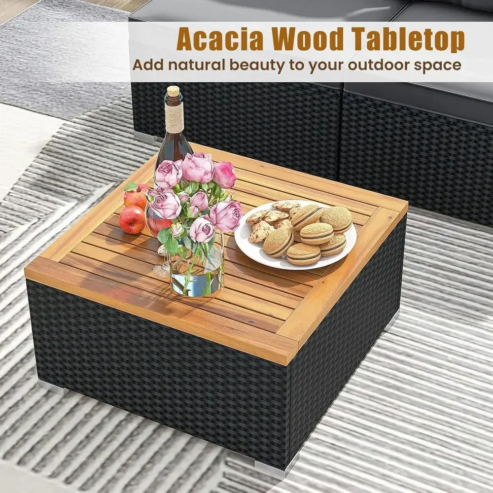 Gray Outdoor Wicker Patio Furn - Outdoor Furniture Balcony recension och pris