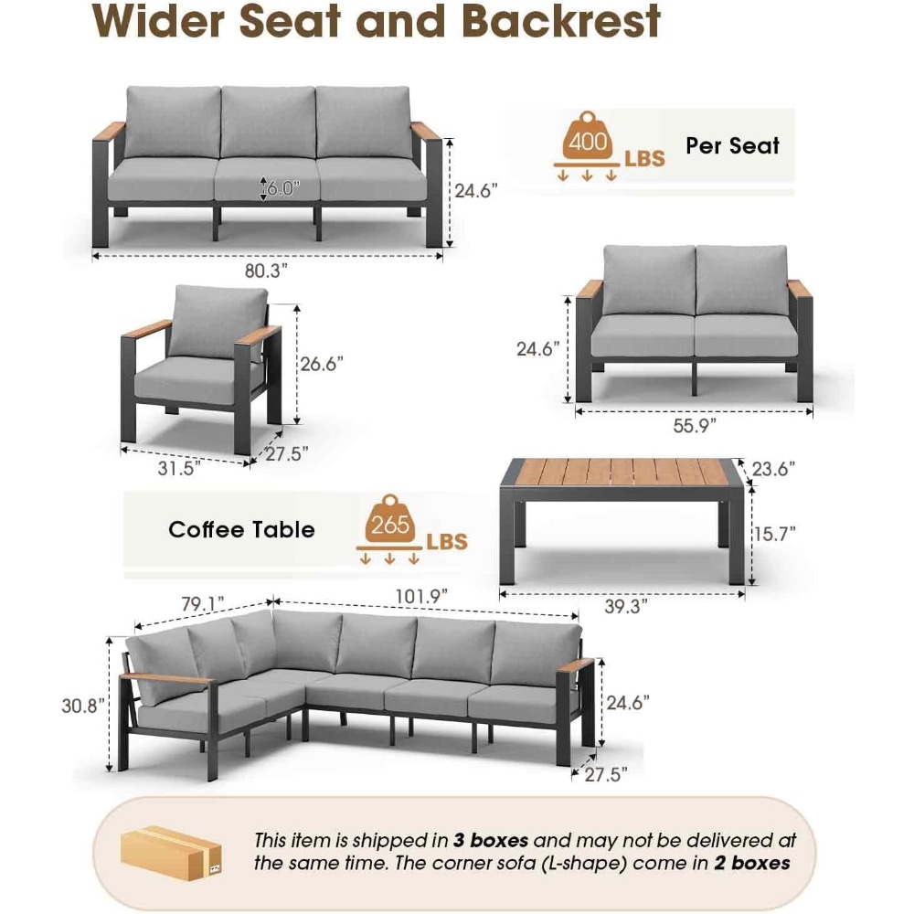 USA Stock Aluminum Outdoor Pat - Outdoor Furniture In Sale recension och pris