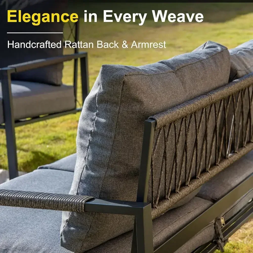 5-Piece Modern Outdoor Patio F - Outdoor Furniture Balcony recension och pris