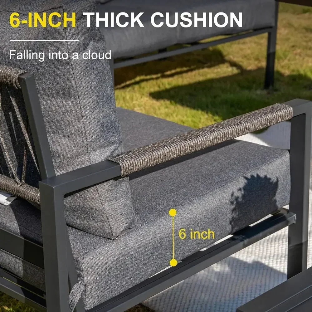 5-Piece Modern Outdoor Patio F - Outdoor Furniture Balcony recension och pris