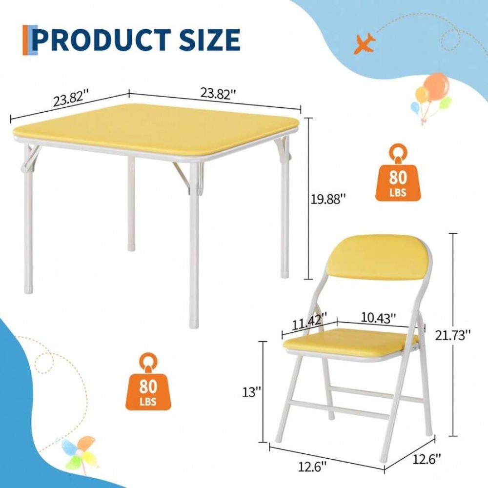 Foldable Square Table and Chai - Outdoor Furniture Balcony recension och pris